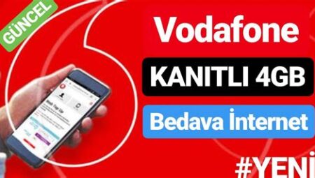 Vodafone Yeni Hat Alanlara Bedava İnternet